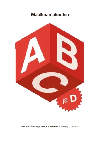Maailmantalouden ABC ja D - kirjakansi
